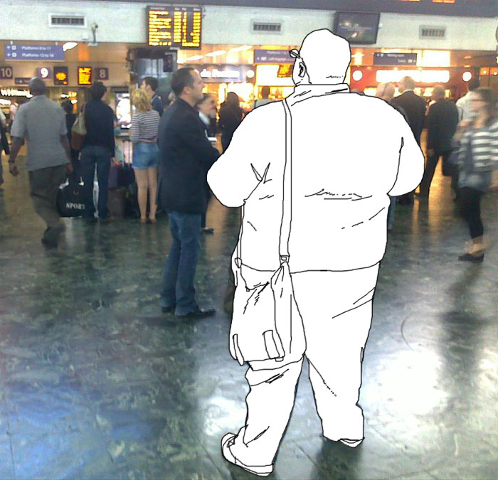 Invisible in Euston station.