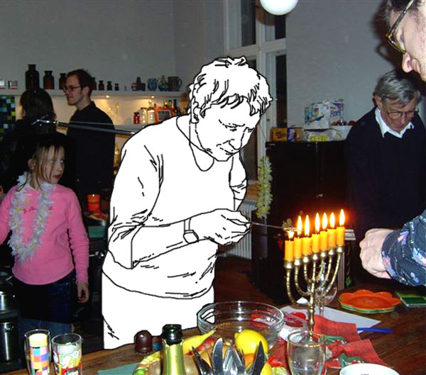 Invisble mother at Chanukah