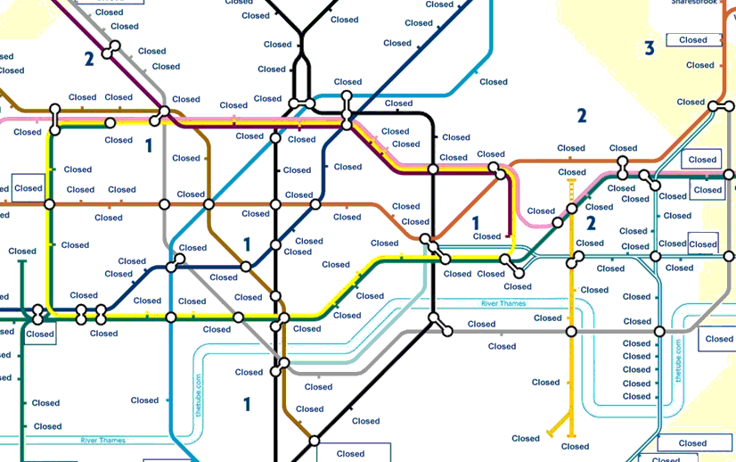 An actual tube map